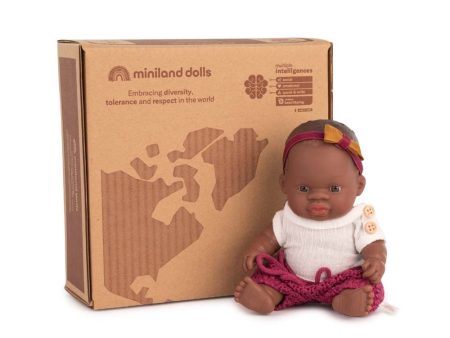 Baby Doll - African Girl W Clothes - 21cm - BPA Free Discount