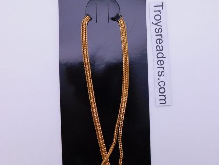 Gold Braided Chain Eyewear Holder Hot on Sale