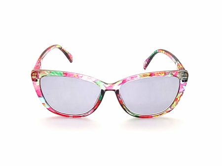 Dolly Colorful Cateye Reading Sunglasses with Fully Magnified lenses in Solid and Floral Prints Online now