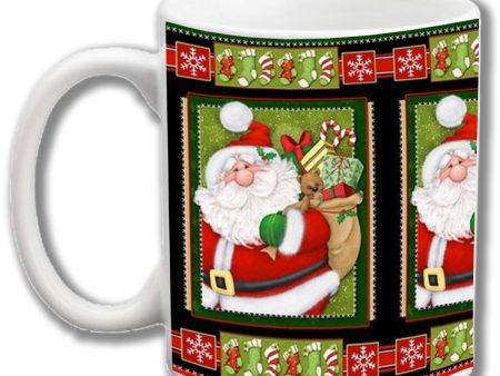 Christmas mug (Santa applique) Online