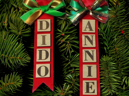 Personalized ribbon Name ornaments Hot on Sale