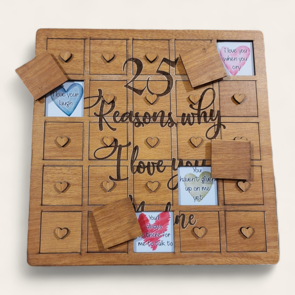 Valentine 25 reasons why I love you (puzzle) Online Hot Sale