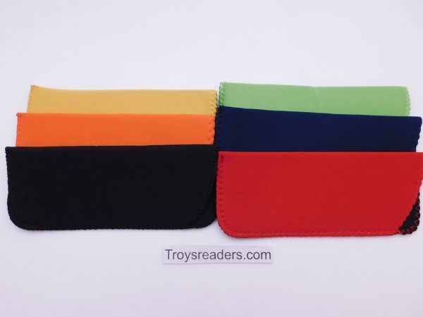 Black Neoprene Glasses Sleeve Pouch in Six Colors For Discount