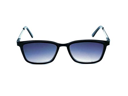 Righto Fully Magnified Sunglass Reader With Rectangular Metal Frame & Acetate Trim Hot on Sale