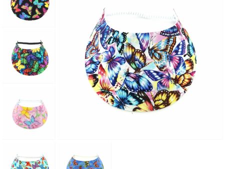 Butterfly Pattern Foam Sun Visor Online Hot Sale