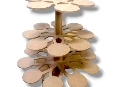 Cupcake stand (wood) branching 3 tiers Hot on Sale