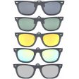 60mm Polarized Wayfarer Full Frame Clip On Fashion