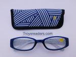 Geometric Design Readers With Case in Five Colors Sale