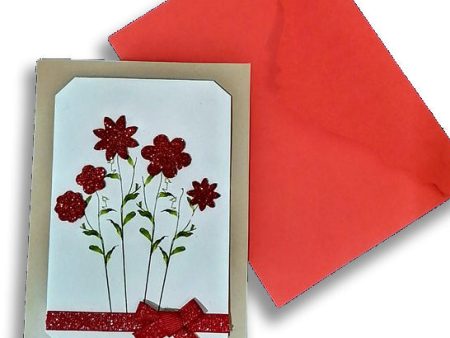 Flower bouquet card Cheap