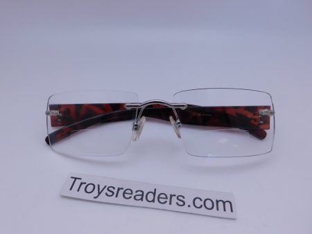 Rimless Clear Bifocal Reading Glasses in Two Colors Online now