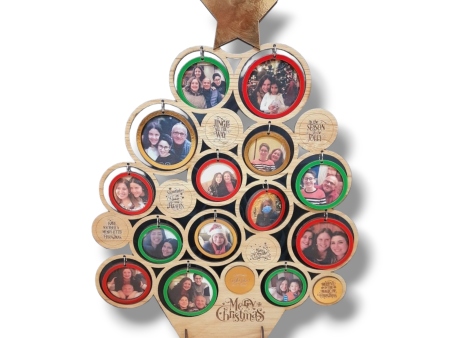 Wood tabletop Picture Christmas tree Fashion