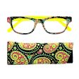 Poppin  and Lockin  Fully Magnified Colorful Reading Glasses With Matching Case on Sale