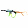 60mm Polarized Wayfarer Full Frame Clip On Fashion