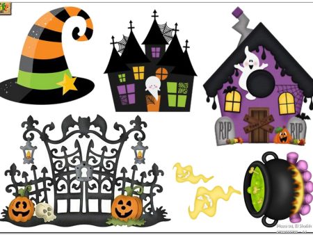 Halloween cutouts (Halloween shapes) on Sale