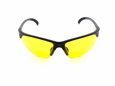 Bone Yard Half Frame Yellow Lens Bifocal Glasses For Shooting, Hunting, and Driving. Discount