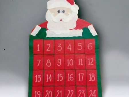 Felt Christmas Advent Calendar (Santa 3) For Cheap