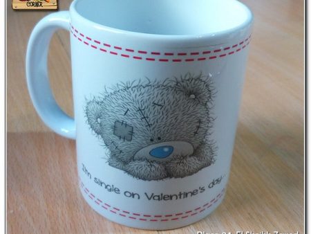 Mug  tatty teddy single on valentine s day  on Sale