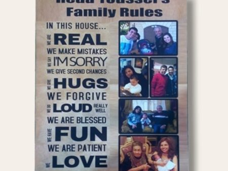 Family rules wall art Online