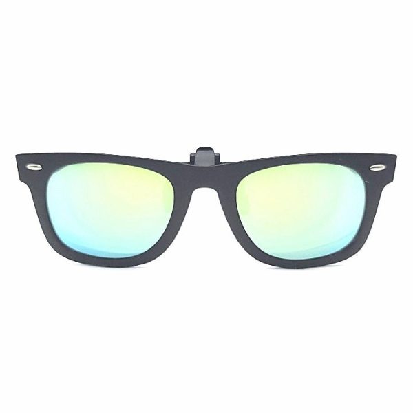 60mm Polarized Wayfarer Full Frame Clip On Fashion