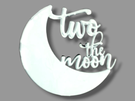 Acrylic topper (White)   Two the moon  For Cheap