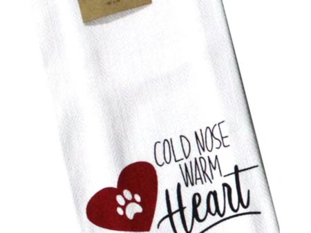 Cold Nose Warm Heart Dish Towel For Discount