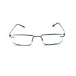 Subtle Fully Magnified Frameless Rectangle Frame Reading Glasses With Metal Temples Online