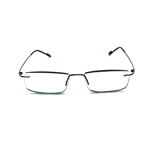 Subtle Fully Magnified Frameless Rectangle Frame Reading Glasses With Metal Temples Online