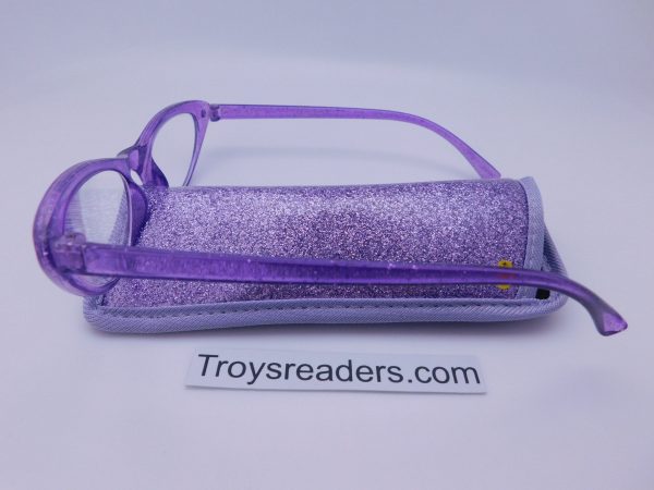 Glitter Cateye Readers With Case in Four Colors Discount