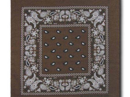 Brown Bandana 100% Cotton Discount