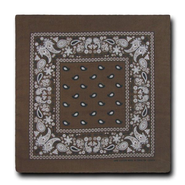 Brown Bandana 100% Cotton Discount