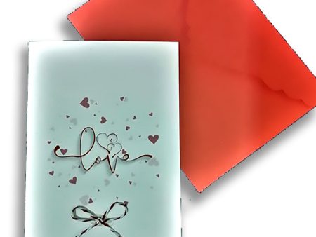 Love ribbon card Online now