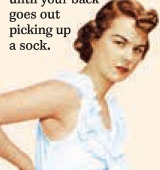 Age Is Just A Number Until Your Back Goes Out Picking Up A Sock. Ephemera Refrigerator Magnet Online Sale