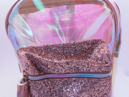 Clear With Glitter Pocket Mini Backpack Online