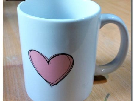 Mug  pink heart  Online Hot Sale