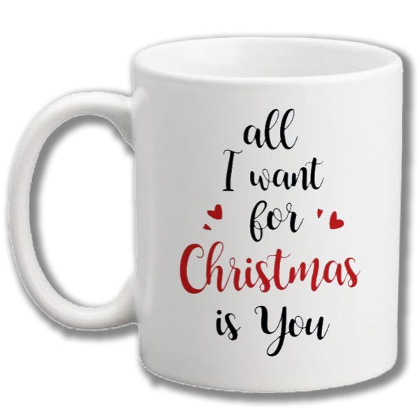 Christmas mug (All I want for Christmas) on Sale