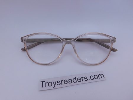 Slight Cateye Clear Bifocal Reading Glasses Online now