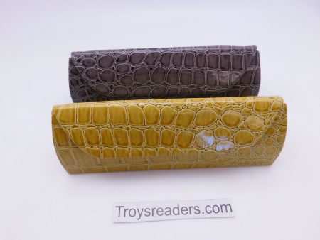 Cinzia Snakeskin Folding Reading Glasses Case in Two Colors Sale