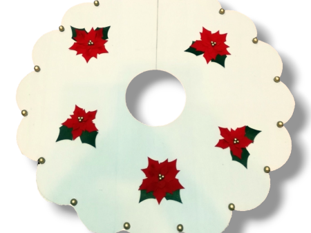 Christmas Tree Skirt (white festooned) Hot on Sale