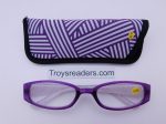 Geometric Design Readers With Case in Five Colors Sale