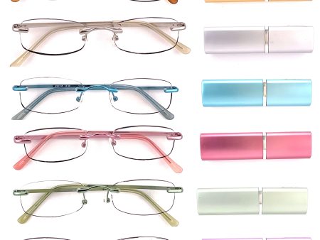 Easter Frameless Metal Tube Readers With Matching Pastel Colored Case Discount