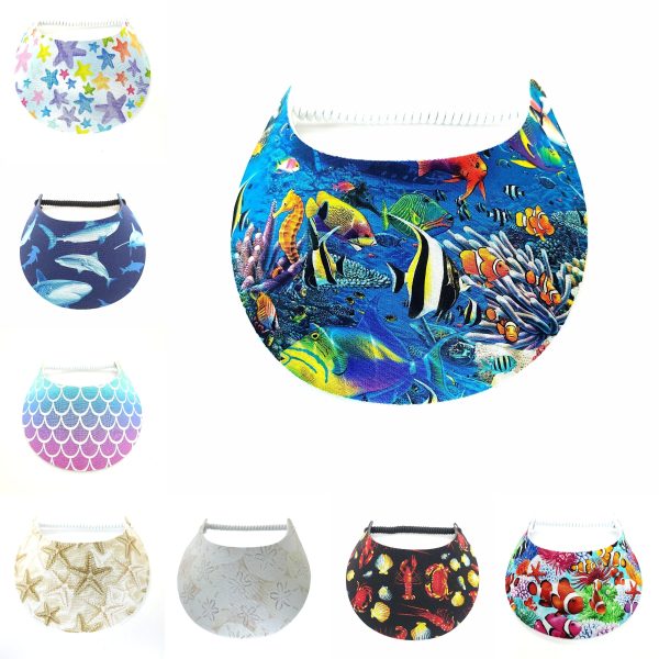 Ocean Life Patterns Foam Sun Visor Discount