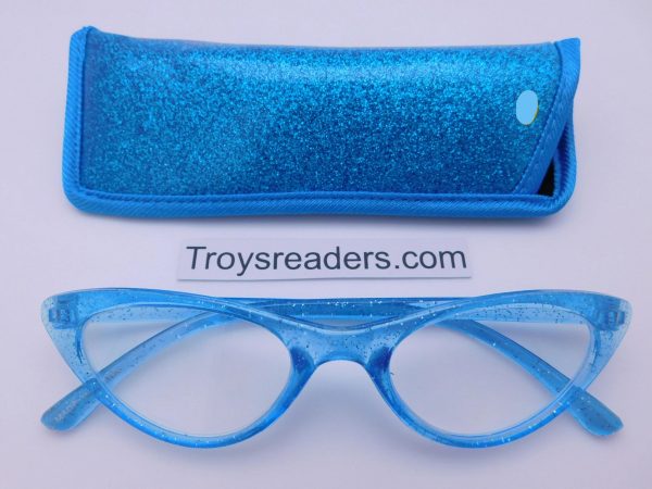 Glitter Cateye Readers With Case in Four Colors Discount