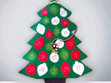 Felt Christmas Advent Calendar (Christmas tree) For Cheap