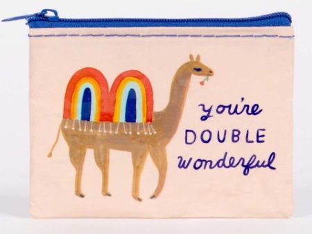 BlueQ Coin Purse You re Double Wonderful Online Hot Sale