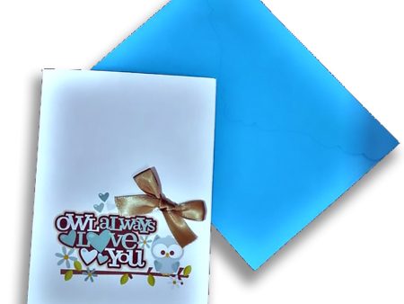 Owl always love you card For Discount