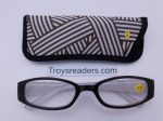 Geometric Design Readers With Case in Five Colors Sale