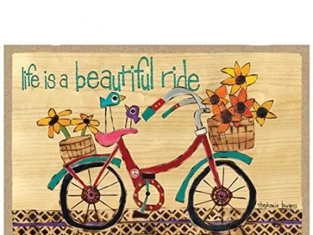 Life Is Beautiful Ride Wood Magnet Cheap