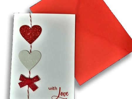 Hearts string card Discount